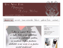 Tablet Screenshot of notar-vizireanu.ro
